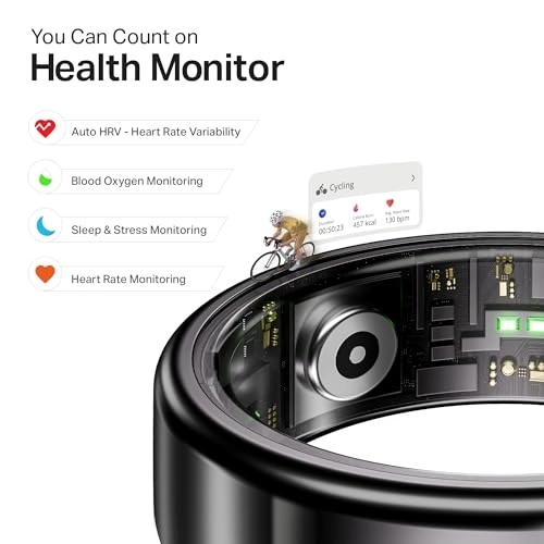 SmartRing Active Plus - Stainless-Steel 30-Days Battery Magnetic Charging Case