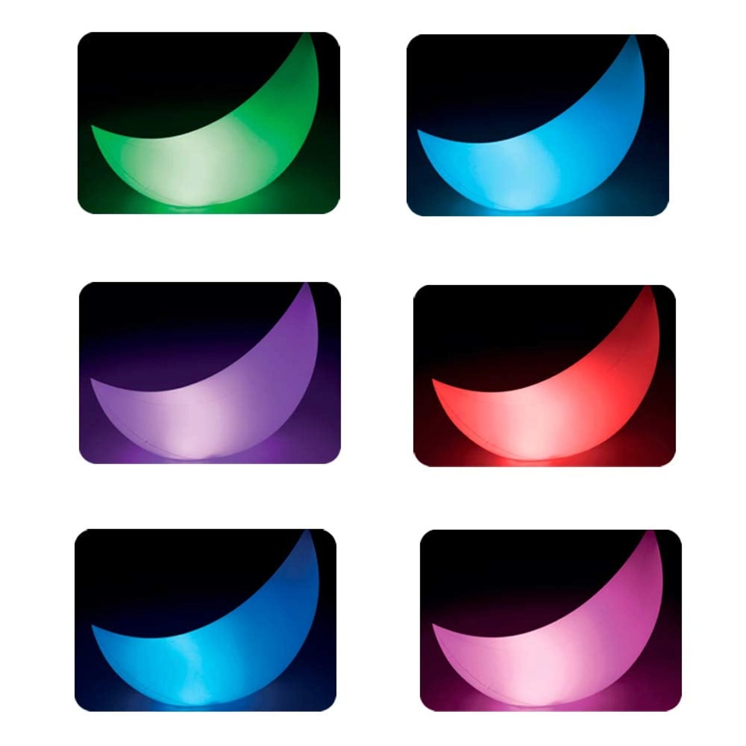 LED Floating Crescent Light - 30.48 x 30.48 x 7.3 cm 1170 gram