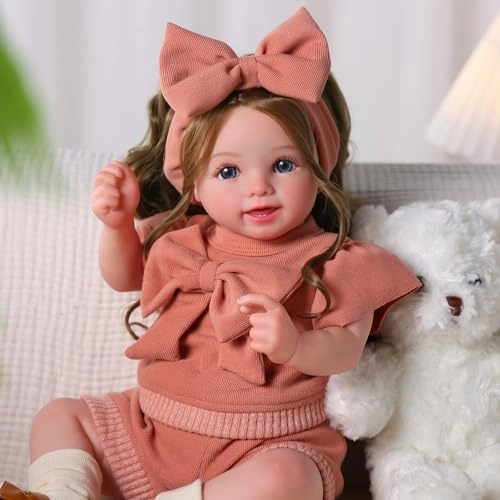 BABESIDE Reborn Baby Doll - 20Inch Soft Cloth Body Rooted Hair Ages 3+