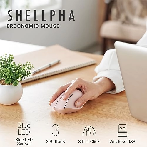 SHELLPA Ergonomic Mouse - Wireless