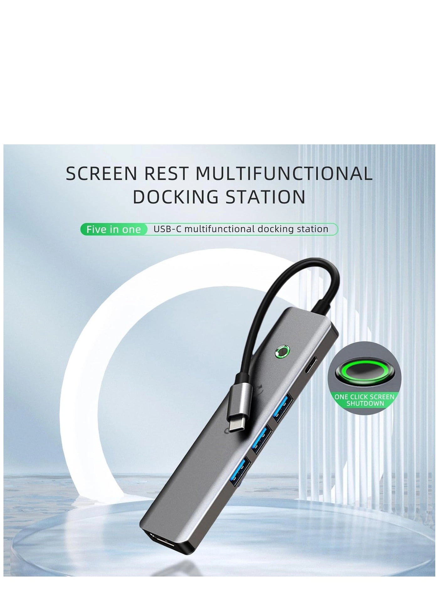 4K HDMI Dock Station - USB C Samsung/Huawei/MacBook/DELL/HP