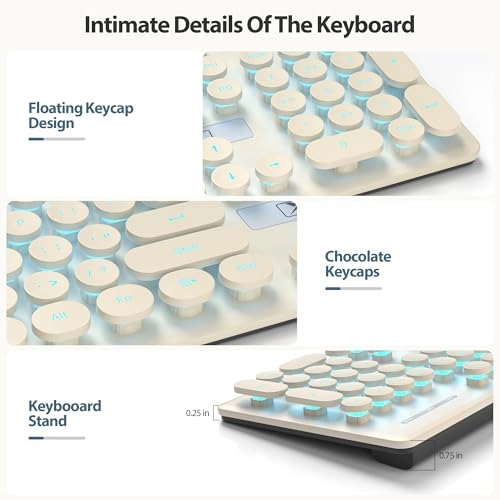 Retro Typewriter Keyboard - Wired