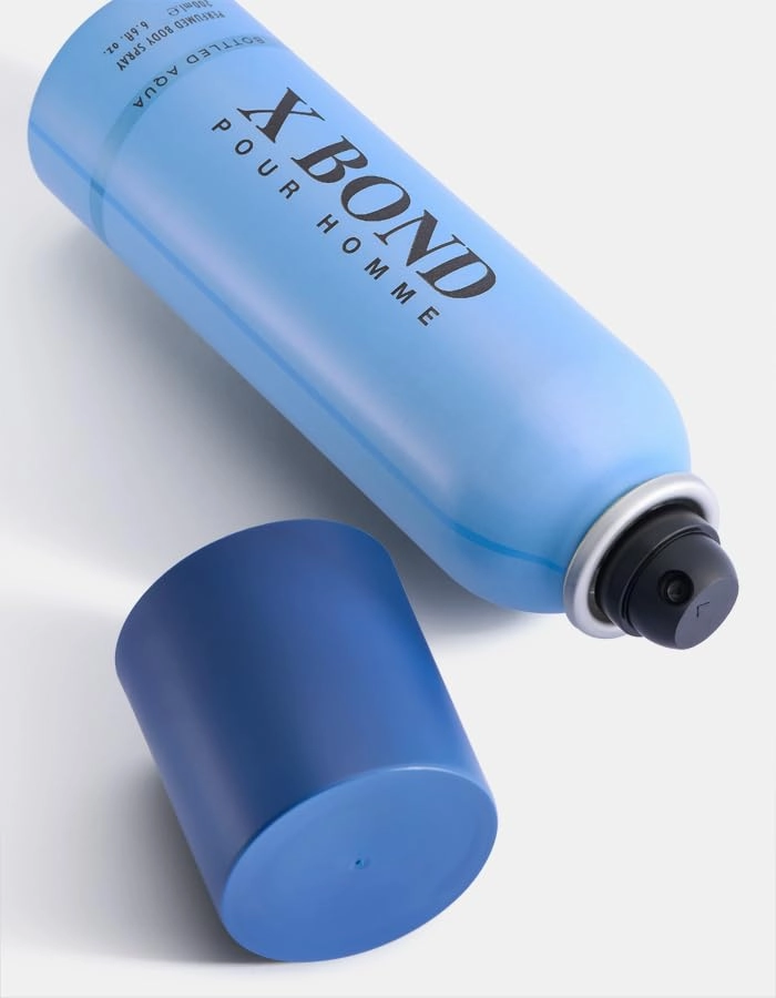 X Bond Bottled Aqua - Eau de Parfum 100ml + Perfumed Body Spray - 200ml