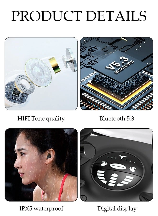 Clip On Bluetooth Earphones Wireless Earbud