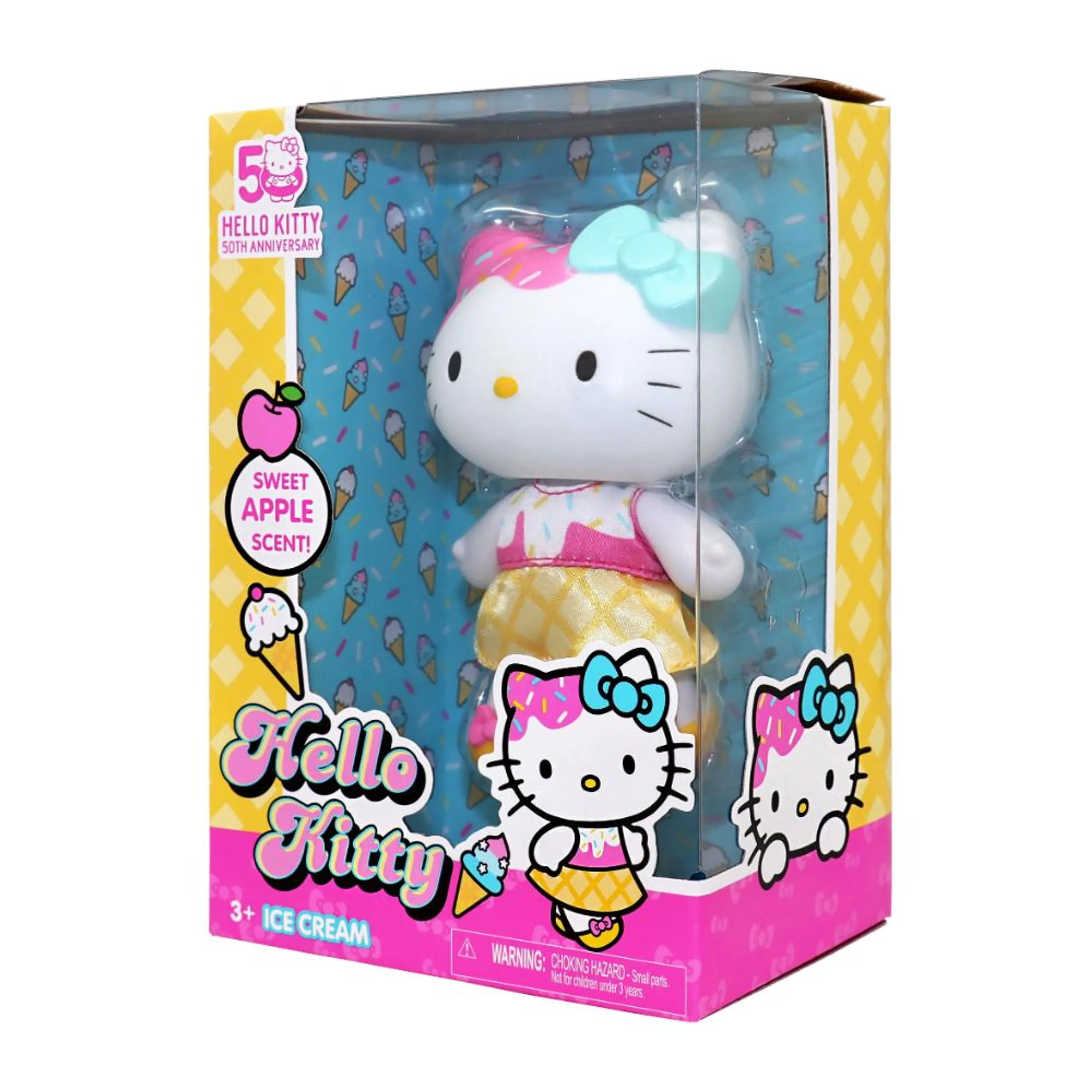 Hello Kitty Ice Cream Doll - 4-Inch Sweet Apple Scent Ages 3+