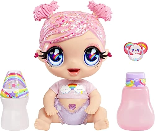 DREAMIA Stardust Baby Doll - 3 Magical Color Changes Pink Hair Rainbow Outfit