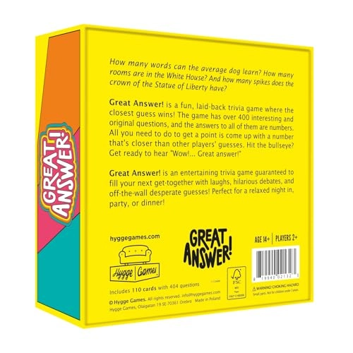 Great Answer! - Trivia Game