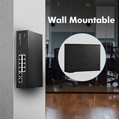 10x1G POE - 48V 120W 10 ports IEEE802.3af/at 1000Mbps