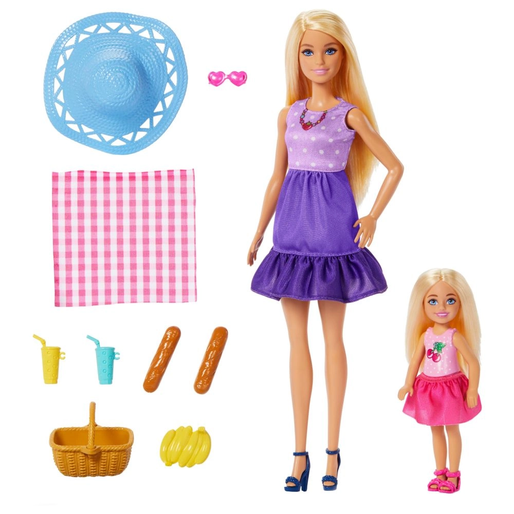 Mattel Malibu Outfit Core Doll + Chelsea Outfit Core Doll Ages 3+