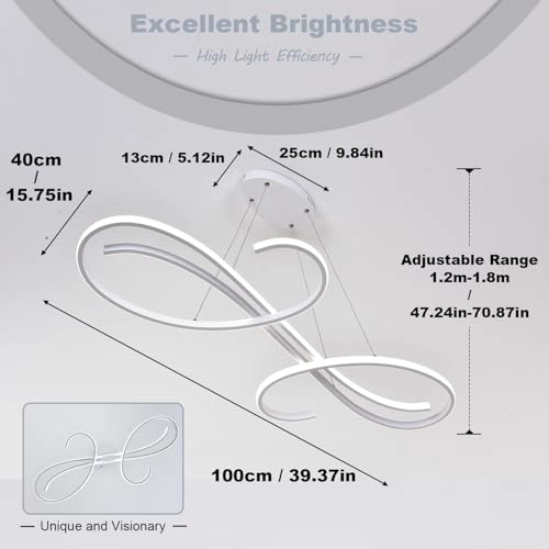 Light Fixture - 3000K 6500K Dimmable