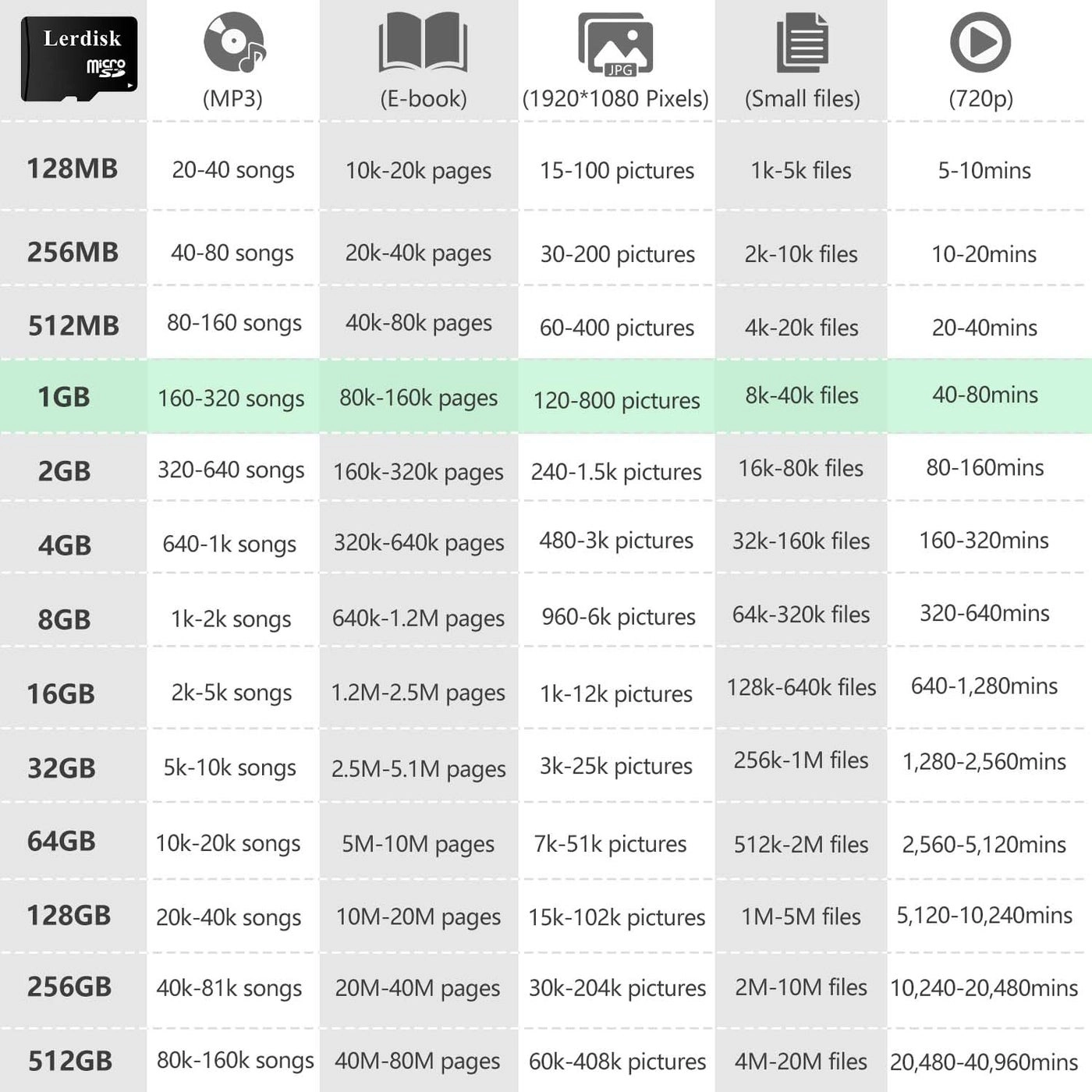 Micro SD Card - 1GB