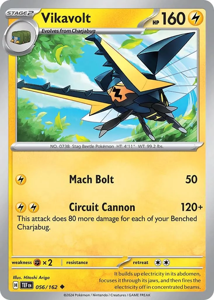 Pokémon Vikavolt 056/162 - 1pcs
