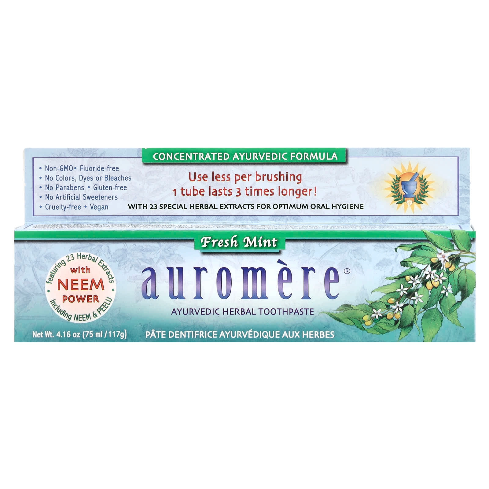Ayurvedic Herbal Fresh Mint Toothpaste 117 g