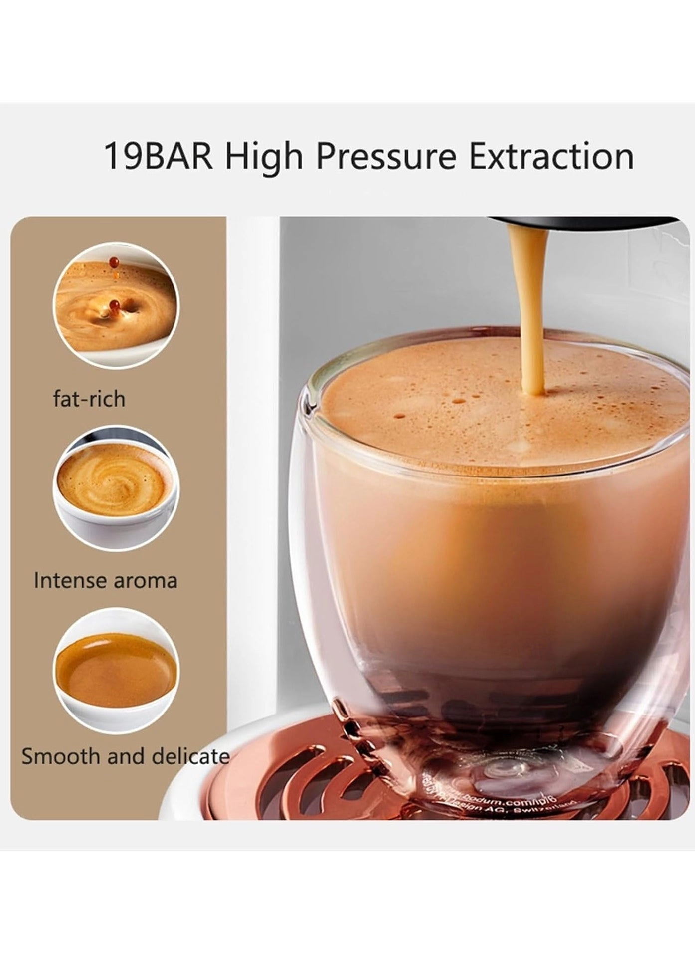 "Capsule Coffee Pod Machine with Dual Heating & Cooling System – Espresso, Cappuccino, & Latte Maker | Fast Brewing, Adjustable Temperature, Sleek Design for Home or Office"