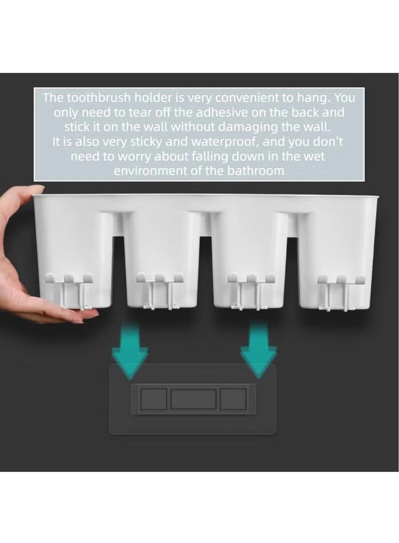 Toothbrush Holder - 5 Wall Mounted