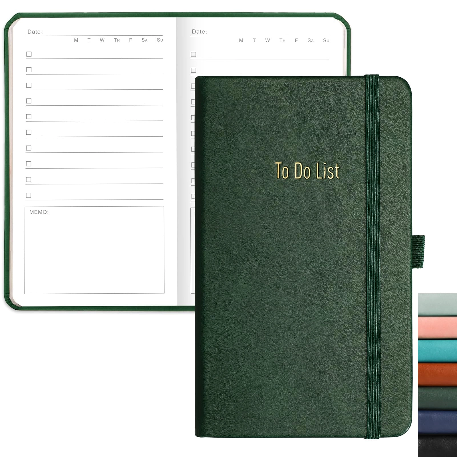 rettacy To Do List Notebook A6 Hardcover - Blank 192 Pages