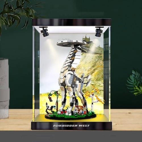 Display Case for Lego 76989 - 30 x 20 x 40 cm Black Heightened Base Background