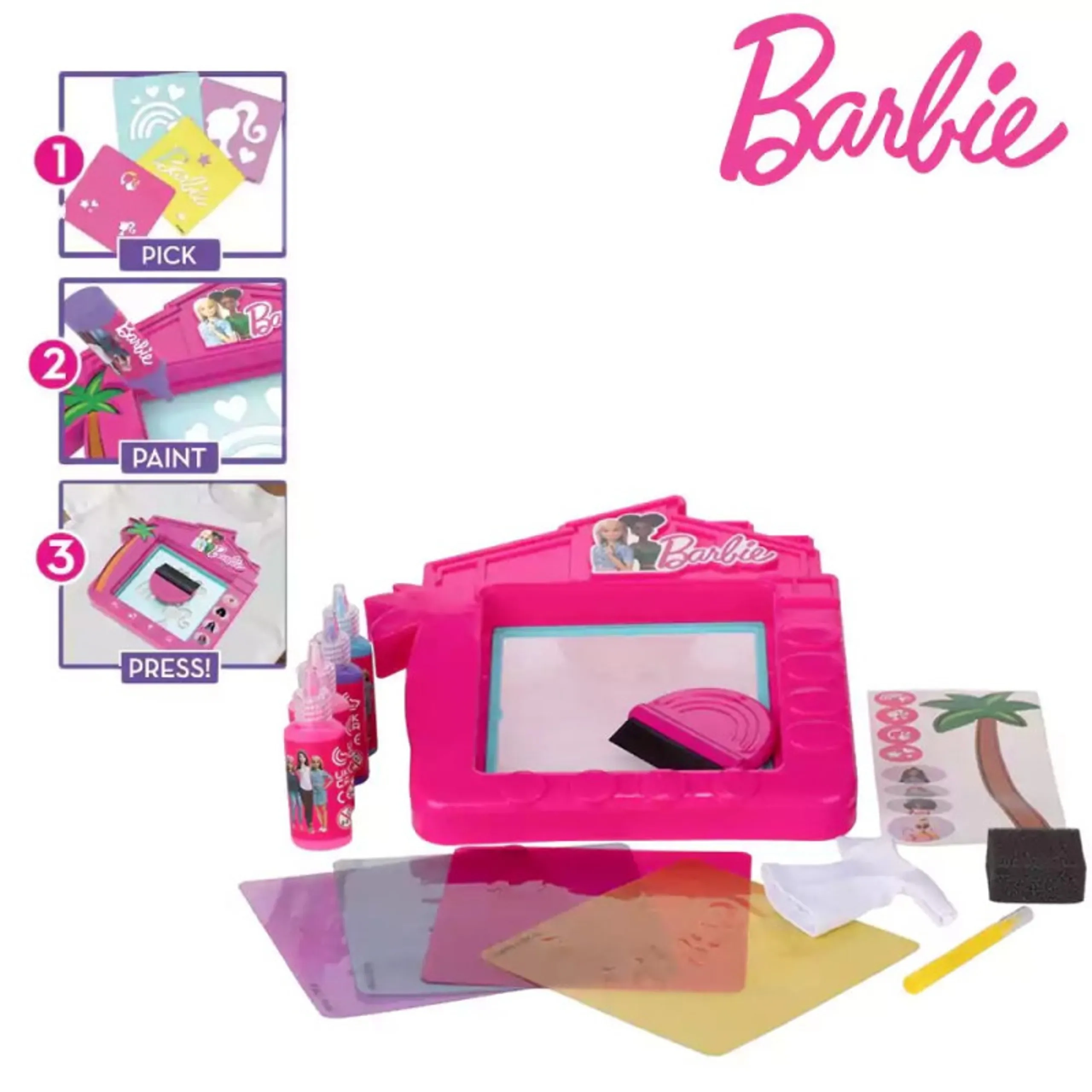 Barbie 3D DIY Sticker Maker - Doll Set Ages 3+