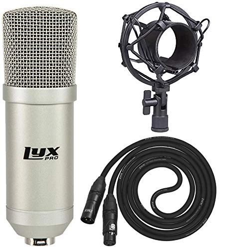 LyxPro Condenser Microphone XLR Microphone Bundle
