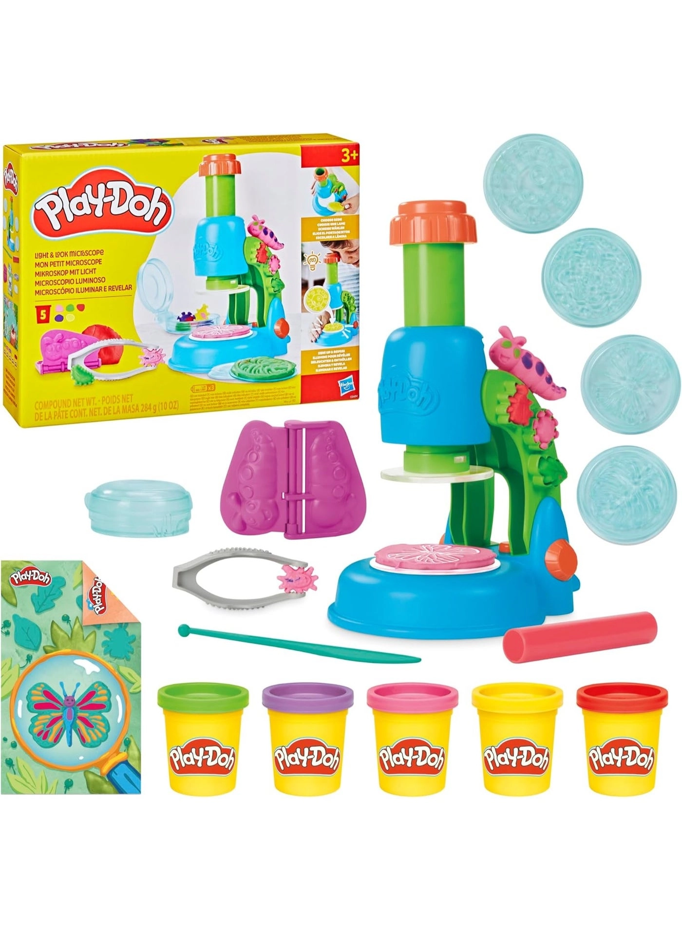 Play-Doh Light & Look Microscope Playset - Electronic 3 years+