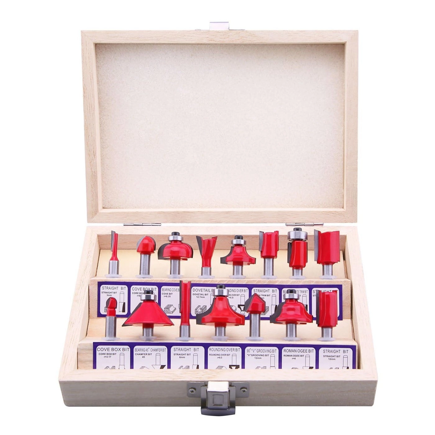 Router Bit Set - 1/4" Shank 24 PCS