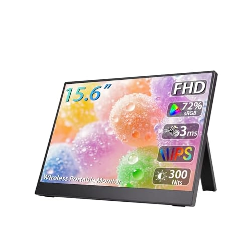 Wireless Display Portable Monitor - 1080P 15.6 inch