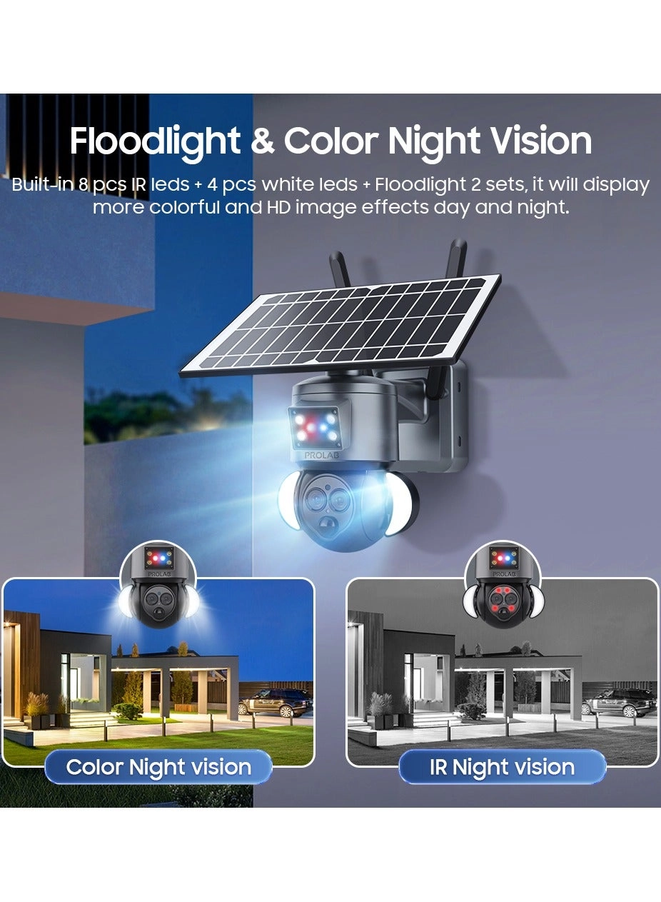 Dual Lens 4G Solar Battery Camera - 128GB