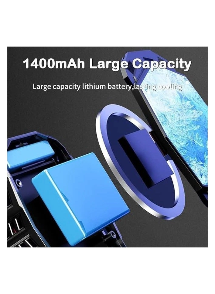 Wireless Phone Cooler Fan - Magnetic Built-in Battery Compatible with iPhone Samsung Google Pixel
