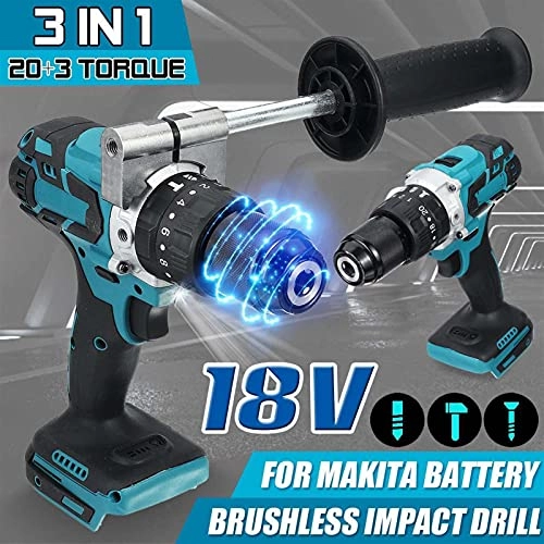 3 in 1 Electric Hammer Drill - Cordless 25+3 N.m 10mm