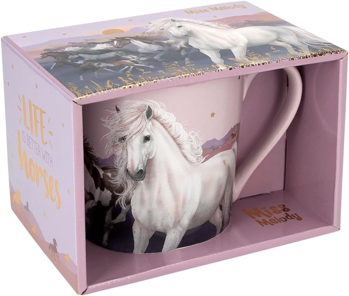 Miss Melody Night Horses Mug - Matt - 300 ml