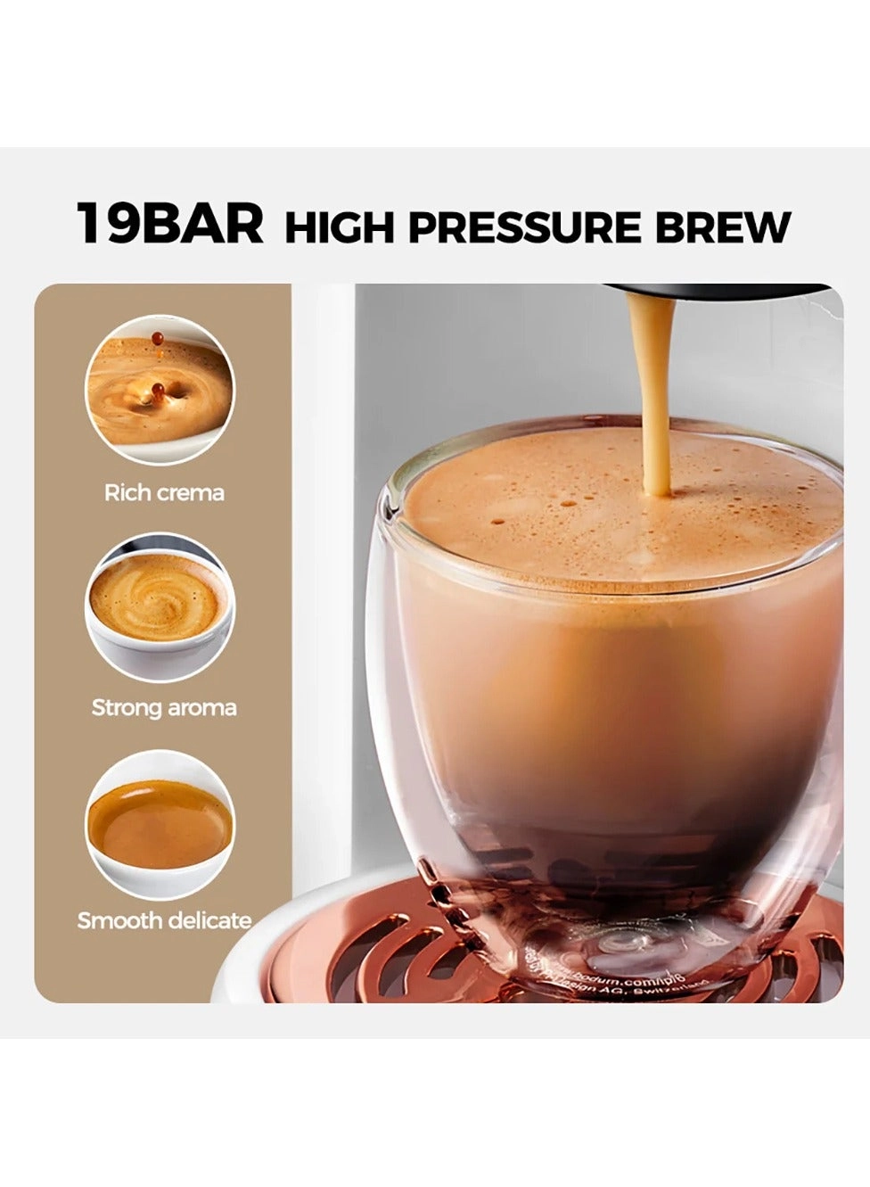 5-in-1 Automatic Capsule Coffee Machine - Hot & Cold, 7-Level LED, Multi-Capsule Compatible