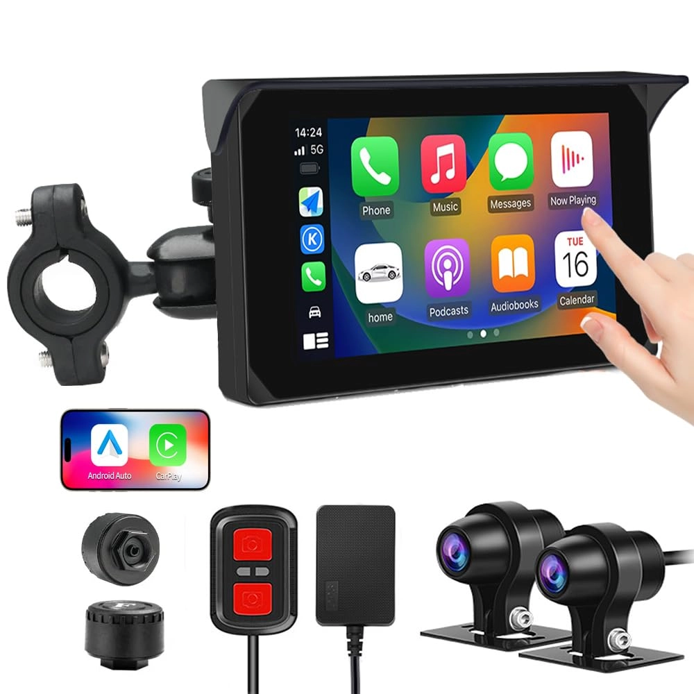 VSYSTO Motorcycle Carplay Screen - 1080P