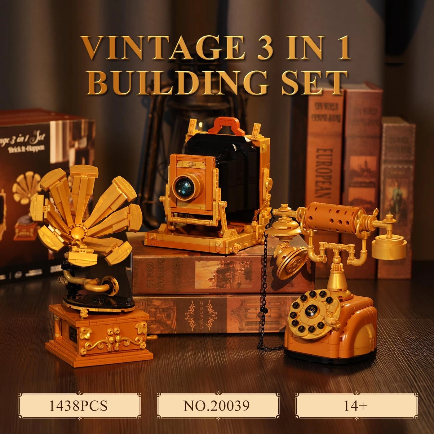 Camera + Telephone + Record Player - 1438 pcs