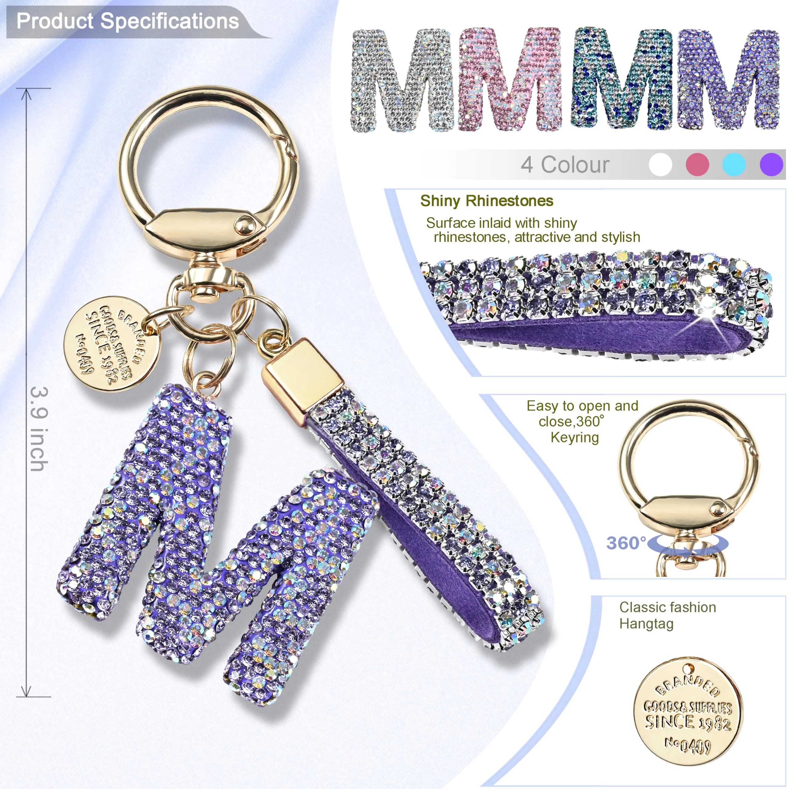 Initial Letter Keychain - Letter