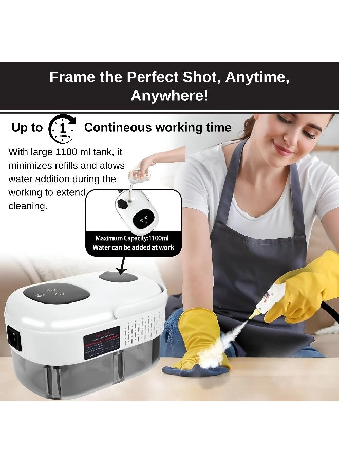 High-Pressure Handheld Steam Cleaner - 1 L