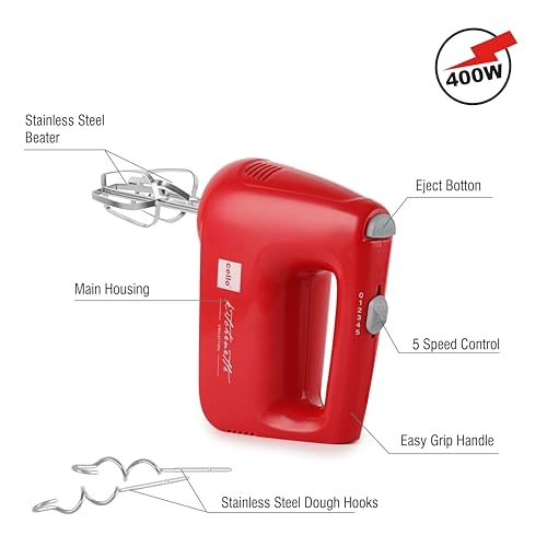Supreme Hand Beater Blender - Lightweight Dough hook Various speeds