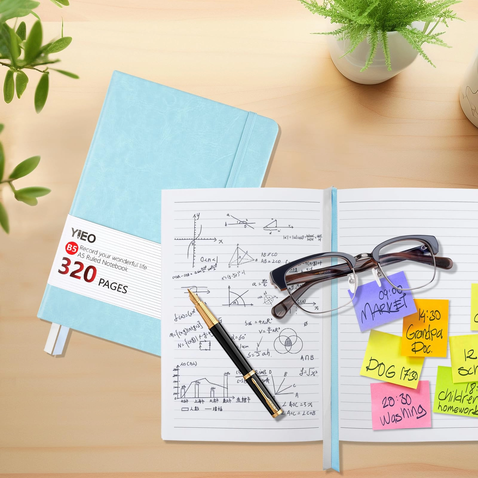 Notebook B5 Hardcover - Lined 320 Pages
