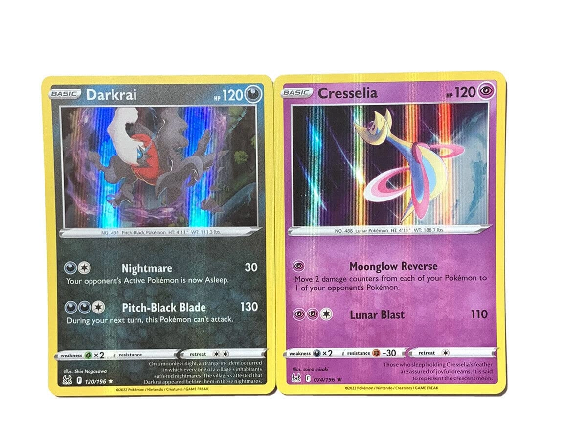 Pokémon Darkrai 120/196 + Cresselia 074/196 - 2pcs