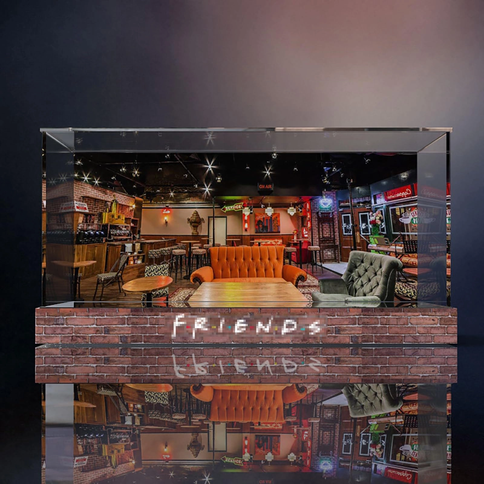 Shengor Lego 21319 Friends Central Park Cafe Acrylic Display Case - 35x25x15cm Transparent Dustproof