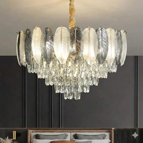 Crystal Chandelier - White Warm White Natural White