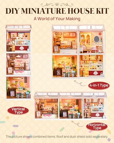 DIY Miniature Dollhouse Kit - Ice Cream Store 124 scale