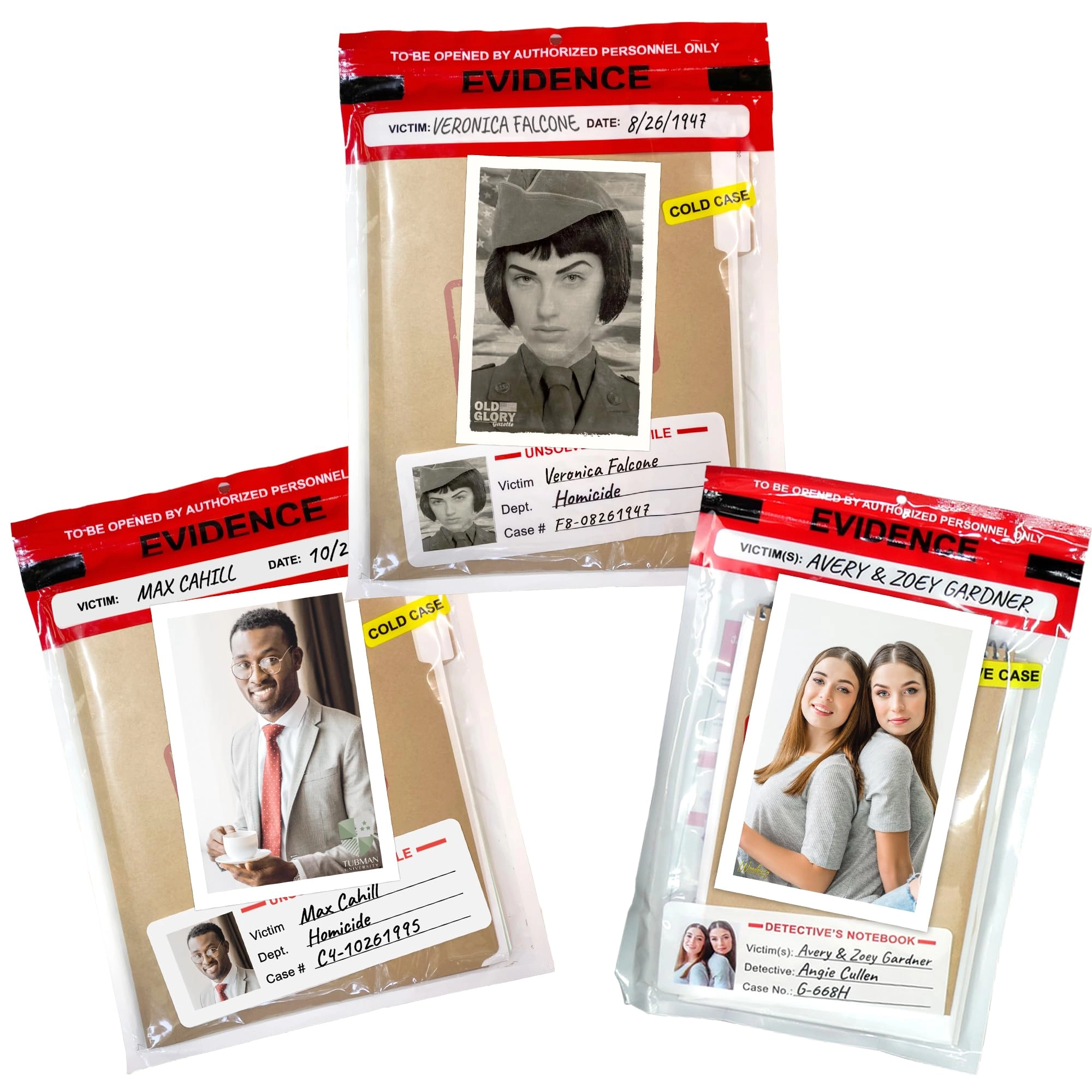 Unsolved Case Files Avery Gardner + Max Cahill + Veronica Falcone