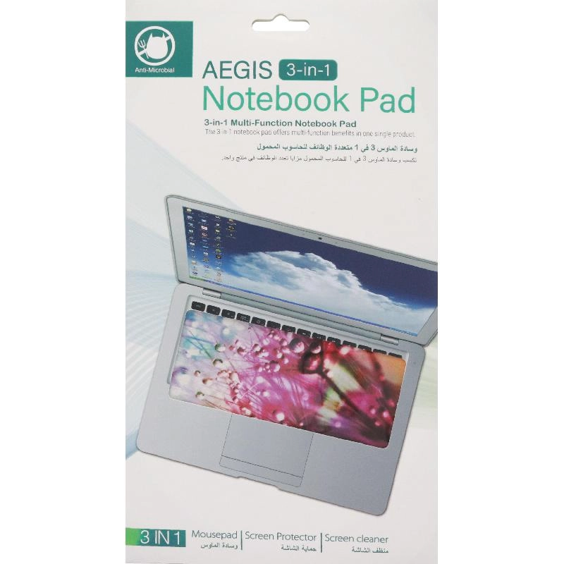 E-Century Aegis Microfiber Coth, NR Mouse Pad - 28x16 cm