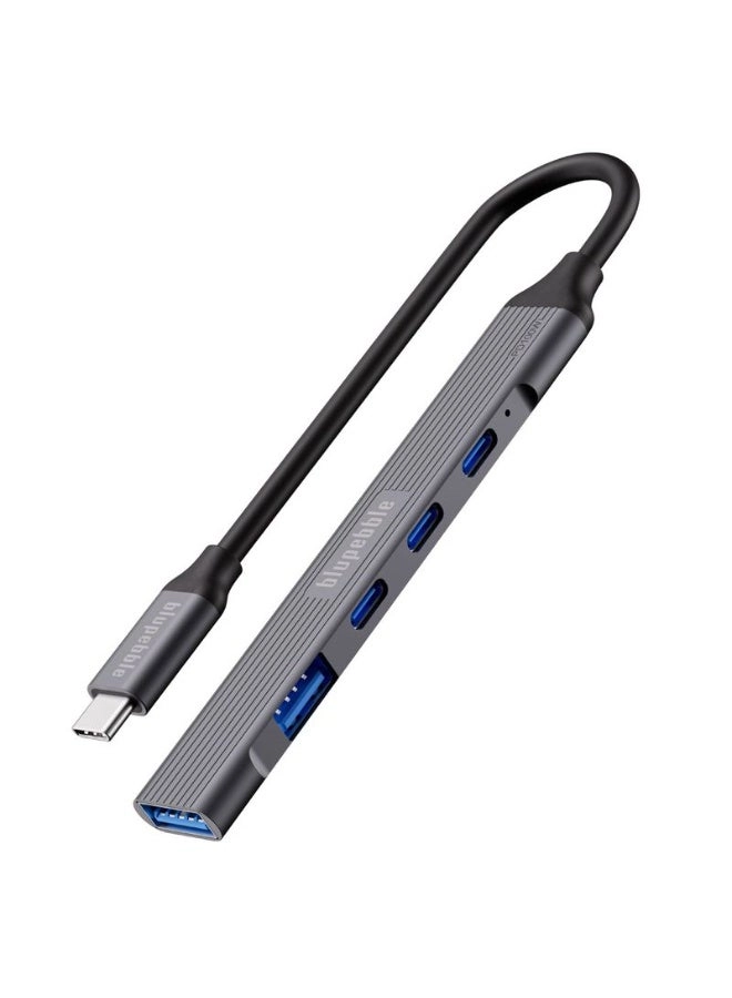 blupebble C5-Port Multiport Hub - 100W PD 3.0 2x USB-C 2x USB-A