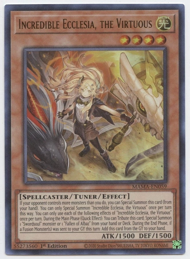 Yu-Gi-Oh! Incredible Ecclesia, The Virtuous MAMA-EN059 - 1st Edition