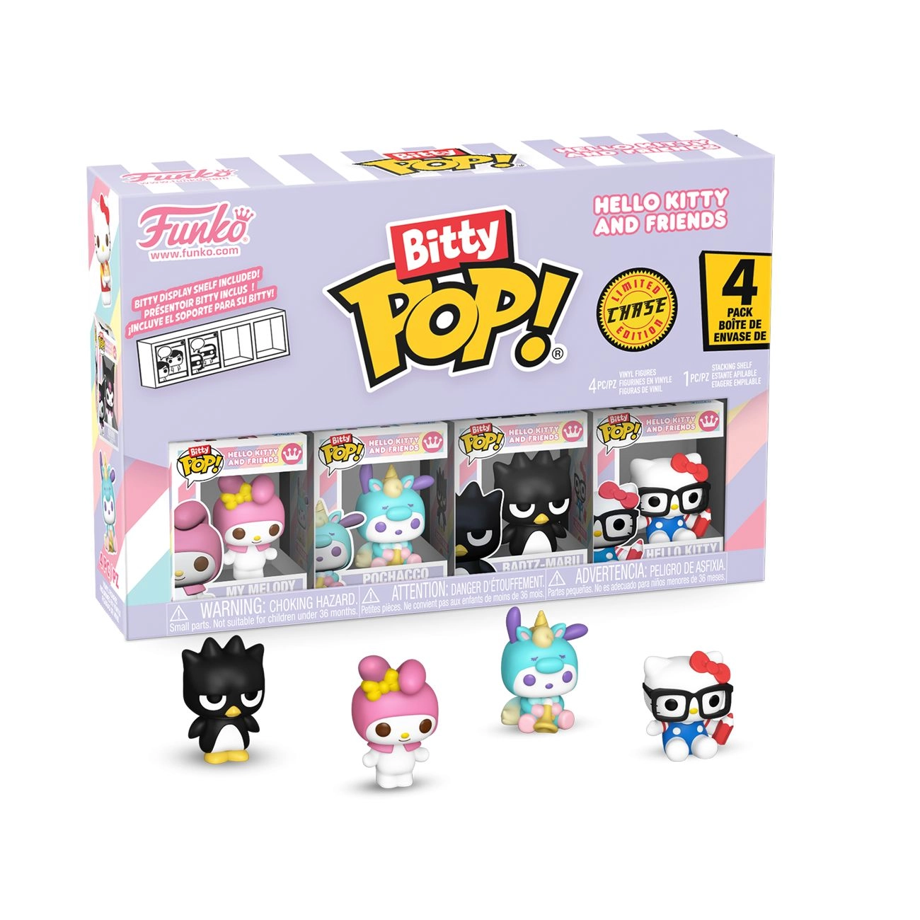 FUNKO TOYS My Melody + Pochacco + Badtz-Maru - Sanrio - 4 pcs