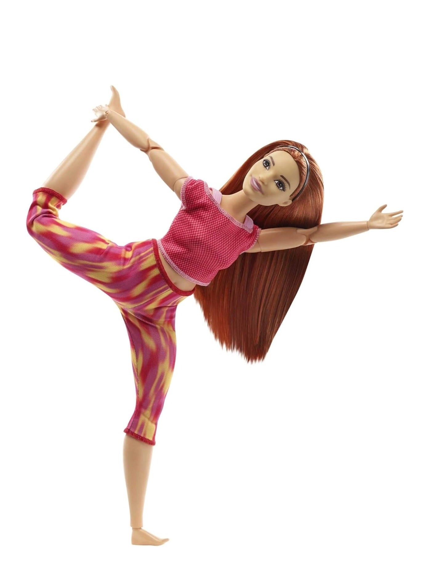 Barbie Made To Move - Curvy 22 Flexible Joints Long Straight Red Hair Ages 3+