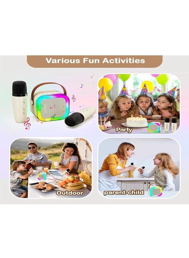 Portable Karaoke Machine - 2 wireless microphones