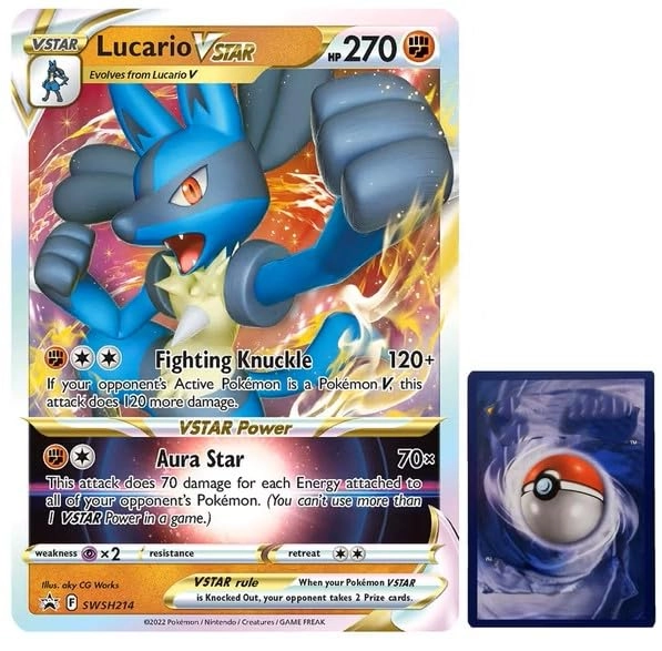 BB-Toy-Trades (Like New) PKM Lucario VStar SWSH214 - English - Single Card