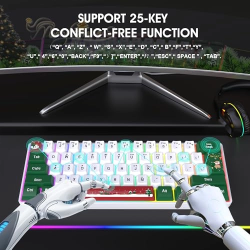 60% Wired Gaming Keyboard - USB-A